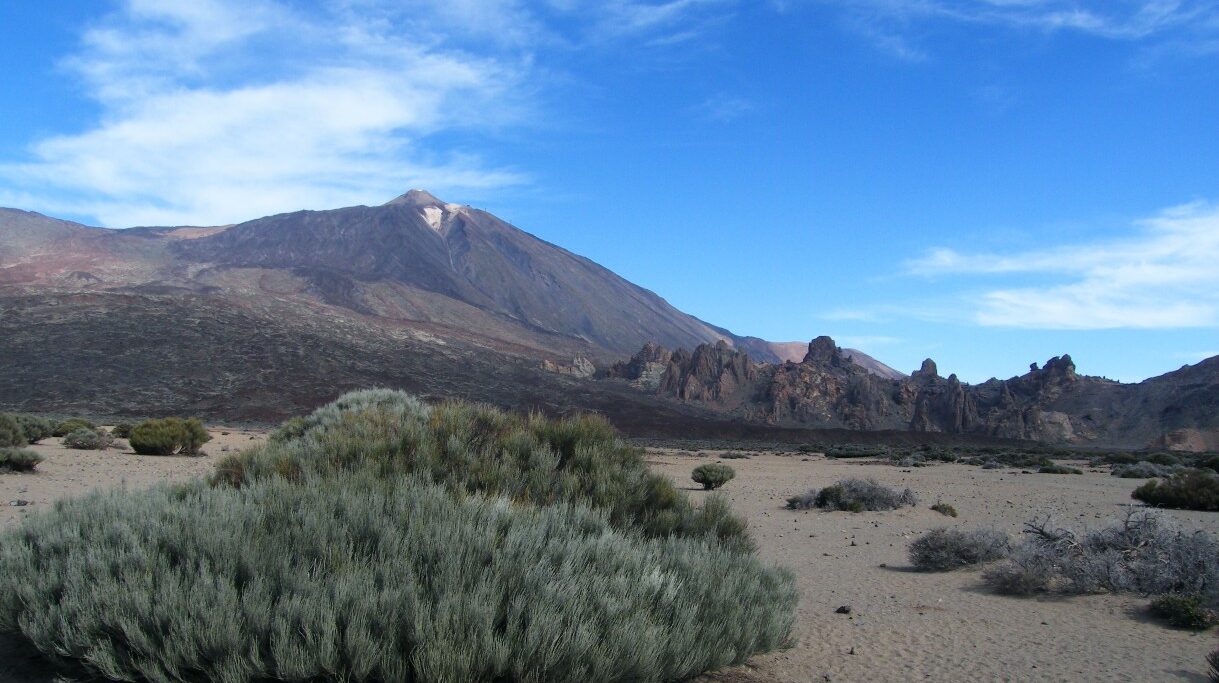 Paisagem desértica de El Teide, nas Canárias