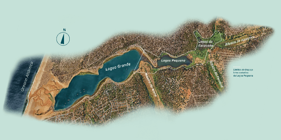 Mapa das Lagoas