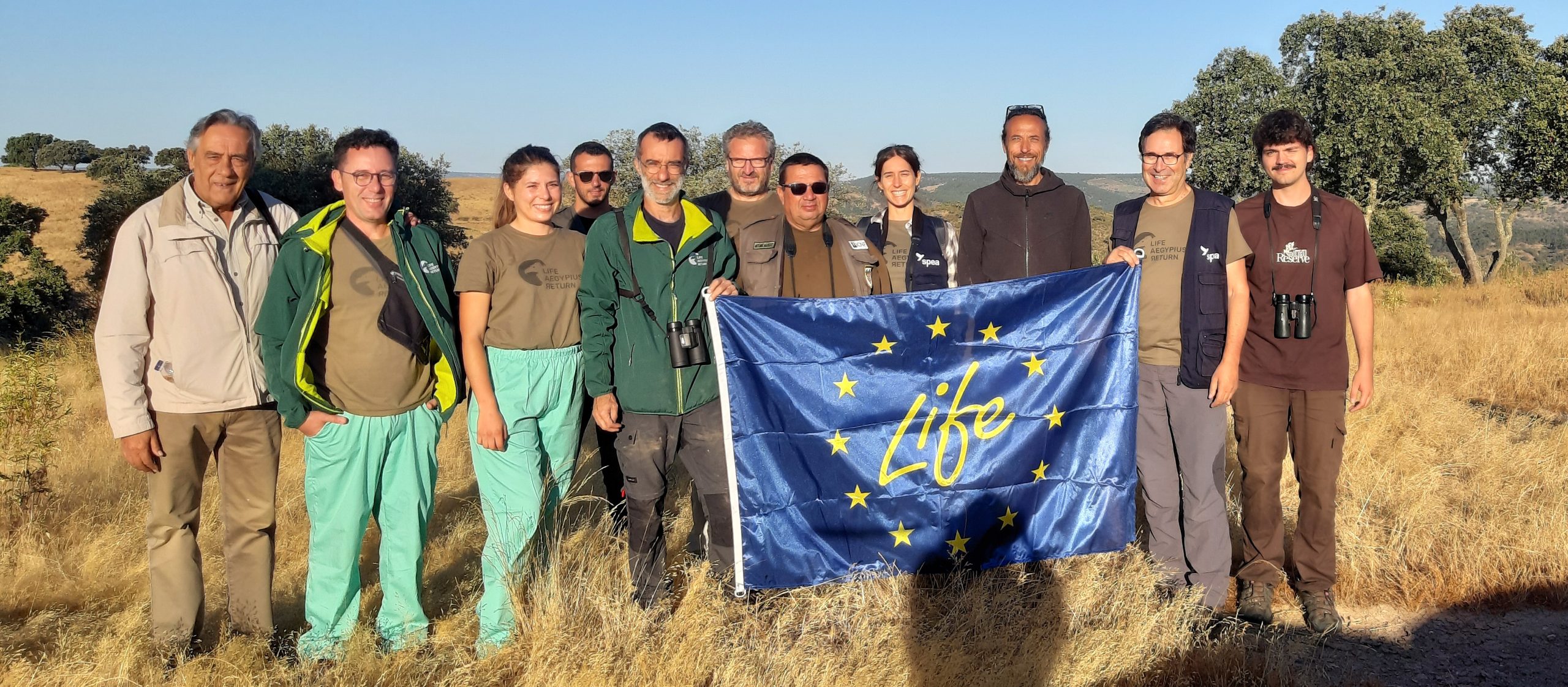 Foto de grupo no Tejo Internacional